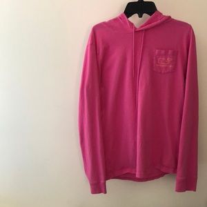 Pink Vineyard Vines Hoodie long sleeve tshirt S
